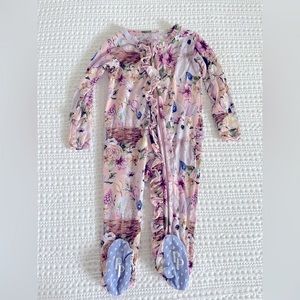 Posh Peanut Zip-Up Pajamas in Easter Print.